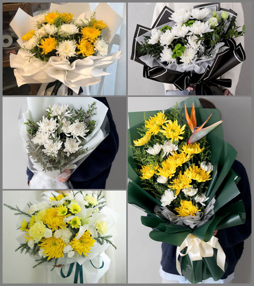贵州贵阳开阳县花梨镇新山村白事花束代送